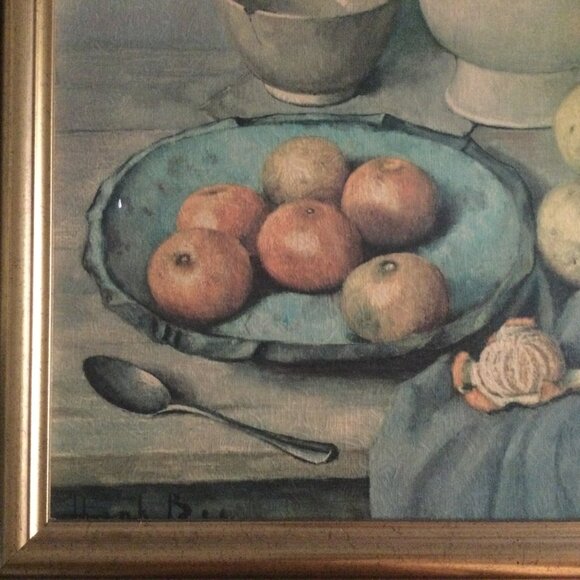 Vintage framed Henk Bos still life fruits print professionally framed - Picture 4 of 8